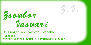 zsombor vasvari business card